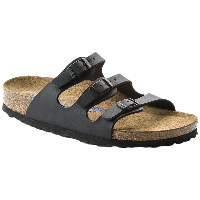德国原装进口Birkenstock三扣软木凉拖Florida柔软鞋床