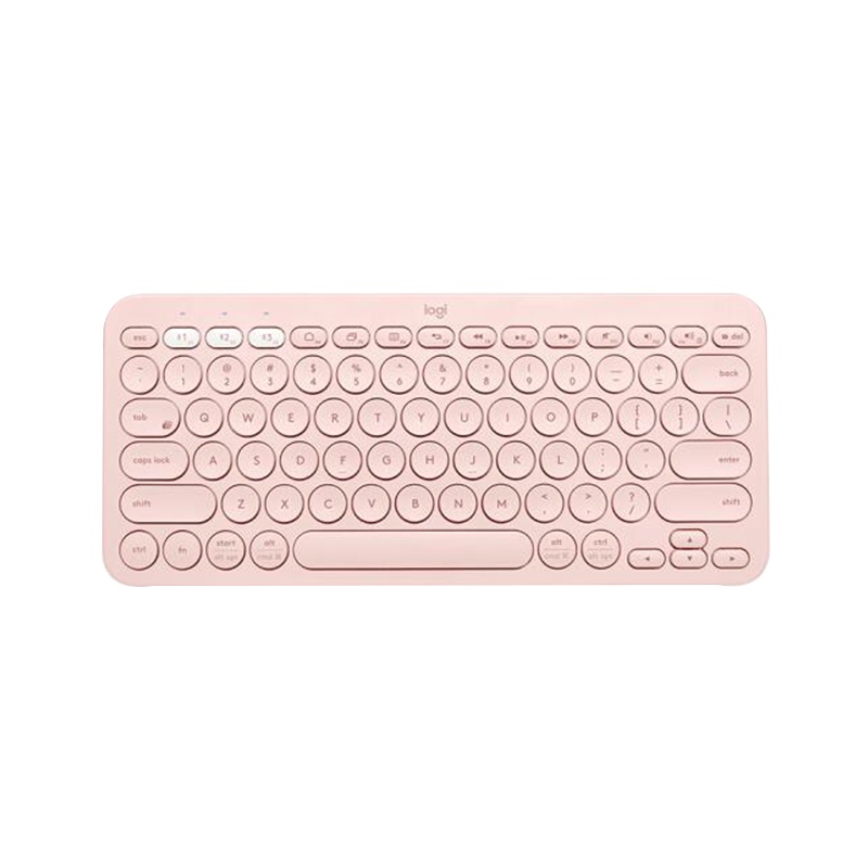 罗技(Logitech)K380无线蓝牙键盘多功能便携智能蓝牙安卓苹果电脑手机 多设备蓝牙键盘 茱萸粉