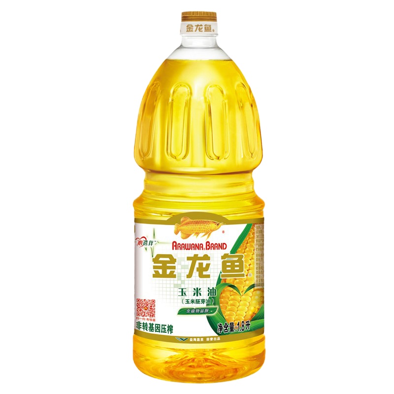 金龙鱼食用油非转基因玉米油 1.8L*2