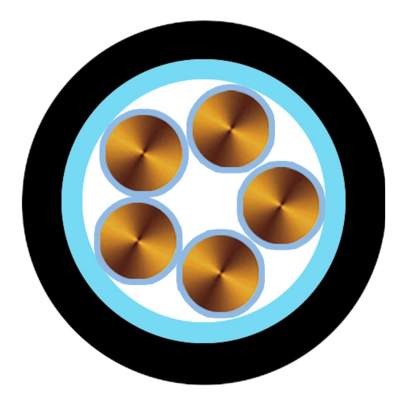 秦源牌 WDZ-YJY-0.6/1KV-5*6mm²铜芯低压低烟无卤阻燃电力电缆 元/米 定制商品 联系客服