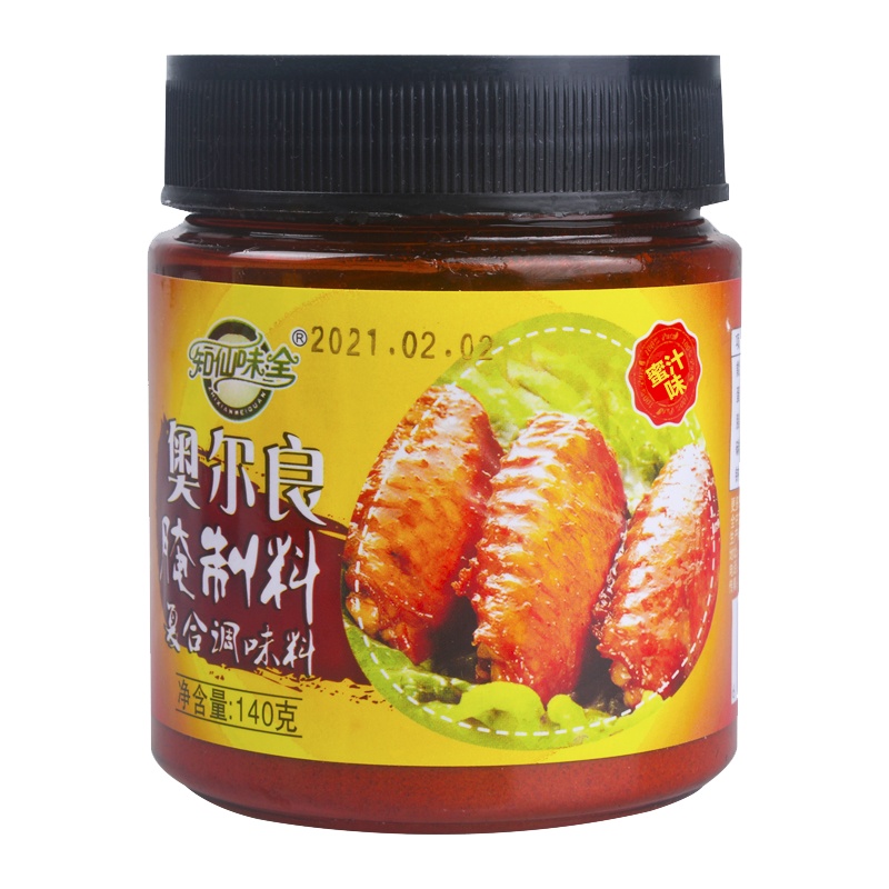 [中华特色]高邮馆 知仙味全 新奥尔良腌制料烤肉蘸料 蜜汁炸鸡烧烤家用鸡柳烤肉调料 140克蜜汁1瓶