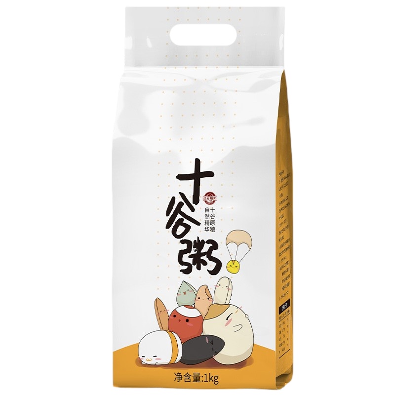 品冠膳食 杂粮十谷粥2斤装 八宝粥腊八粥杂粮粥 五谷杂粮原料含黄小米黑米红豆花生真空包装