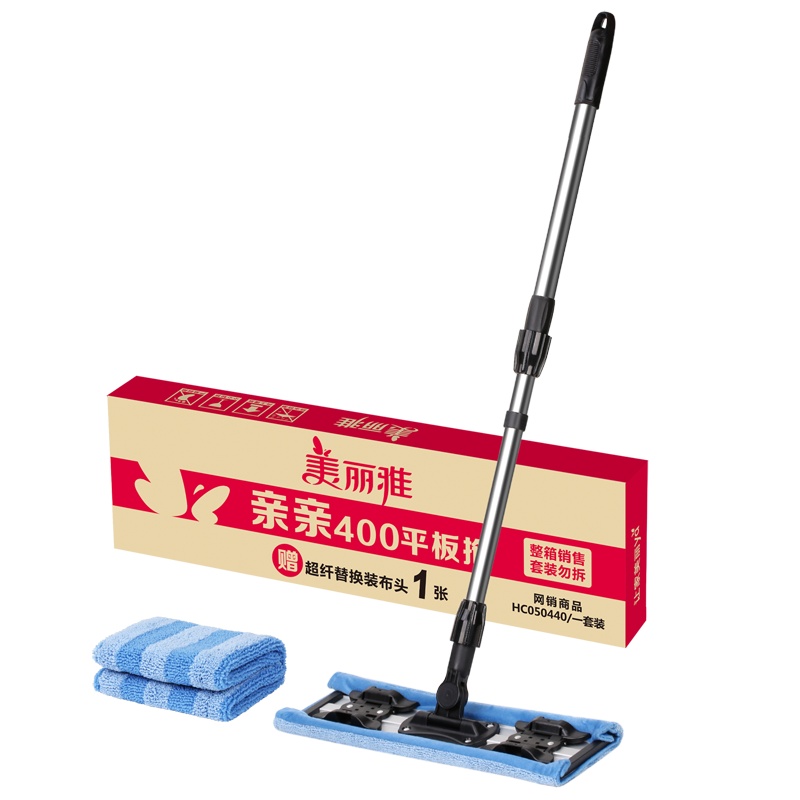 美丽雅maryya 亲亲400平板拖把 纤维拖把及拖把头 国产(新老包装随机)