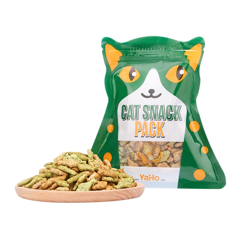 YaHo亚禾 猫咪零食猫饼干4包小鱼干猫用猫零食幼猫磨牙棒 金枪鱼鸡肉味