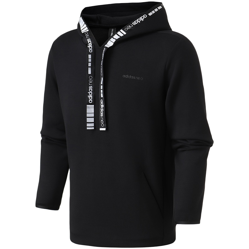 【自营】adidas阿迪达斯NEO男装运动服休闲连帽卫衣DW8142 L DW8142黑色