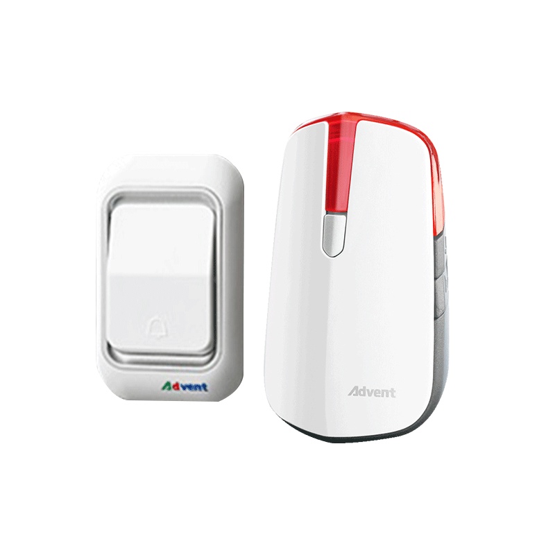 海得曼(Advent)E-681P-R 无线门铃家用老人呼叫器交流电子门铃信号强距离远大音量
