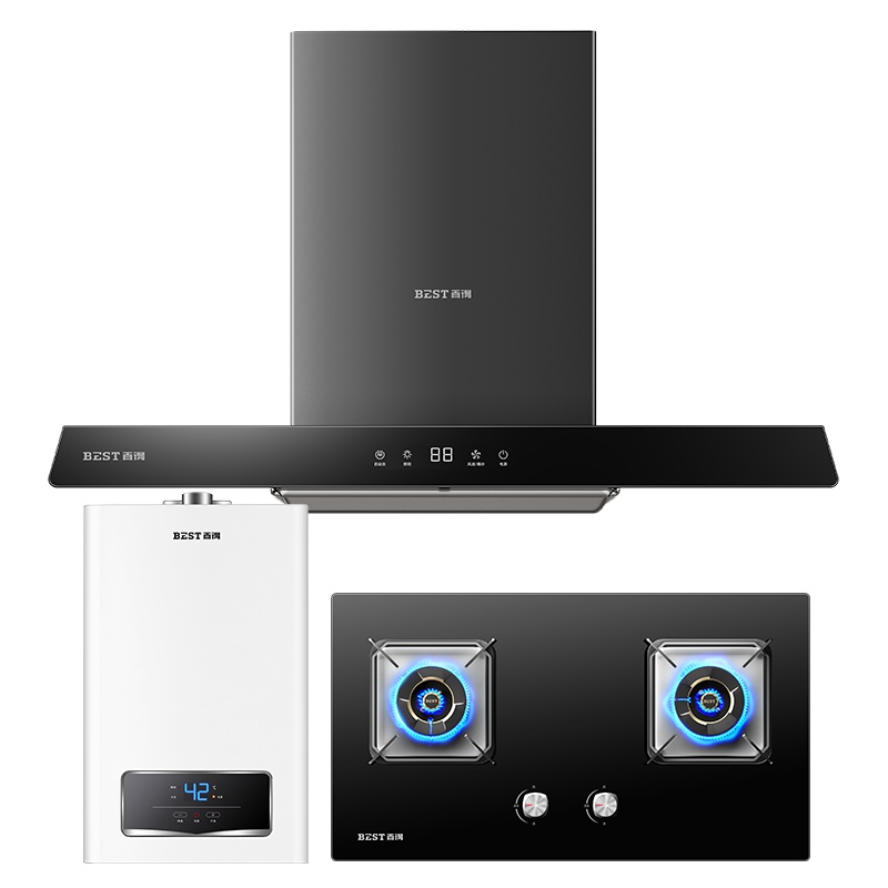 华帝 百得(BEST)烟灶消套装 油烟机灶具组合 消毒柜欧式抽油烟机 燃气灶 E306+QE52+DX03(天然气)