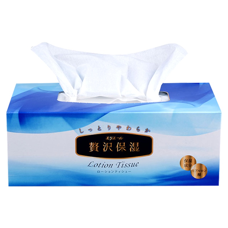 大王Elleair 奢华保湿系列 婴儿适用盒装面纸200抽*1盒