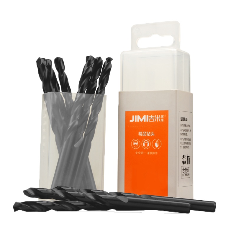 吉米家居 JM-G14307 高速钢麻花钻头手电钻冲击钻头塑料铜铝木工钻电动工具配件7mm10支装