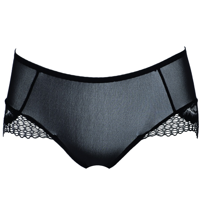 依曼丽薄款女士内裤 轻薄透气性感中腰平角裤简约