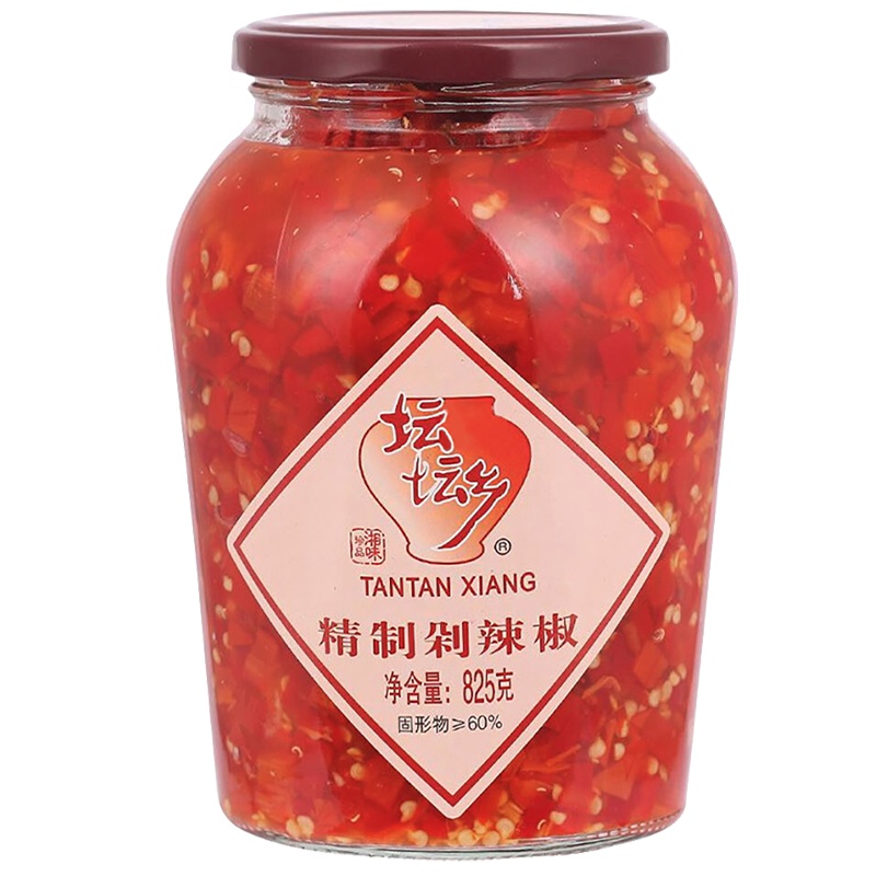 坛坛乡 精制剁辣椒 辣椒酱 泡椒 825g