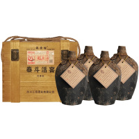 【中华特色】河北供销馆 義慶隆 52度泰斗活窖 500ml*4瓶木箱装 衡水衡记老白干非物质文化遗产 老白干香型纪念白酒