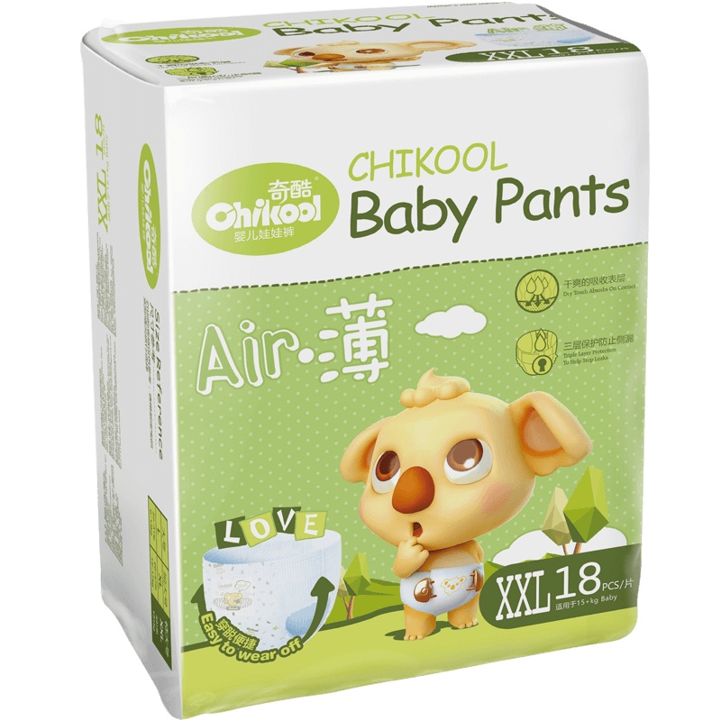 奇酷夏季拉拉裤超薄透气干爽男婴儿女宝宝学步尿不湿XXL18片