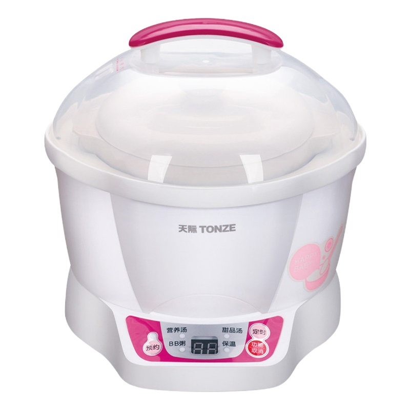 天际DDZ-7B隔水炖陶瓷内胆单胆电炖锅婴儿电炖盅家用全自动陶瓷迷你煲1L