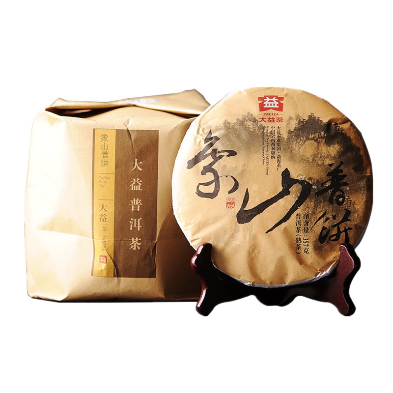 [7饼整提]大益茶 象山普饼(1501批次)普洱茶熟茶357g*7饼云南七子饼茶2015年勐海茶厂