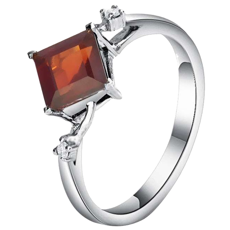 梦克拉Mkela 18K金石榴石戒指 脉脉深情 女士 宝石戒指