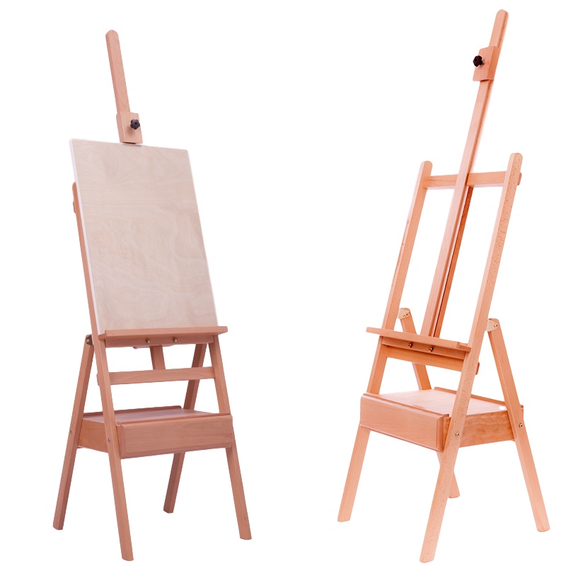 逐鹿中原实木画架木制支架式画架折叠便携HY-690木质画板画架子
