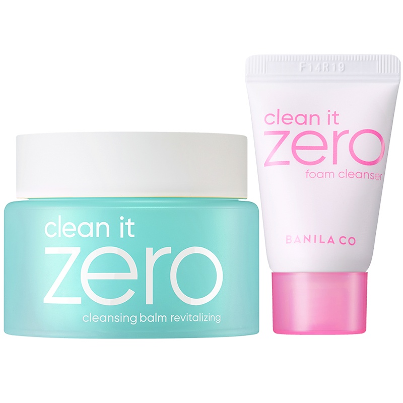 芭妮兰净柔卸妆膏100ml&洗面奶30ml套装 绿色清新款