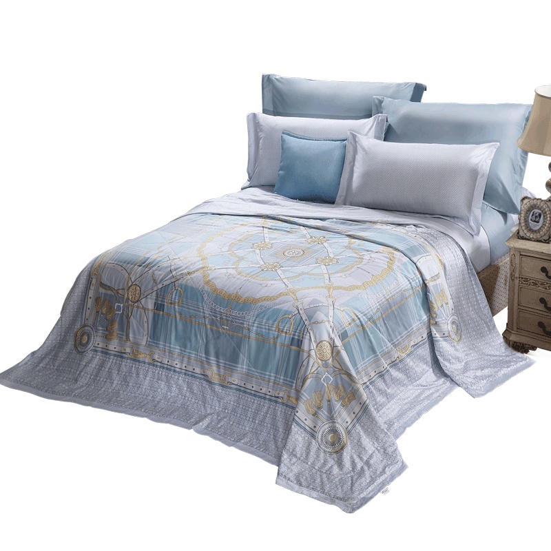 富安娜夏被长绒棉水洗桑蚕丝填充空调被1.5m/1.8m