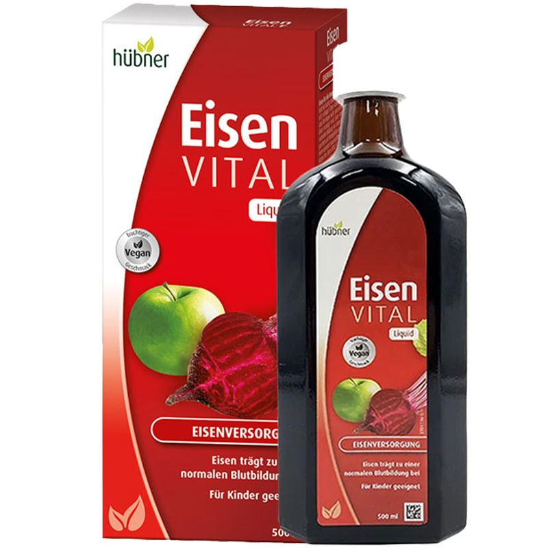 德国Eisen Huebner郝柏娜补血补气血口服液孕妇铁VC维生素C