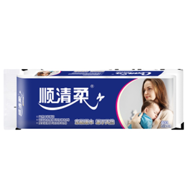 顺清柔卫生卷纸1800克(14卷长条)成长日记版 14卷/提10提起订