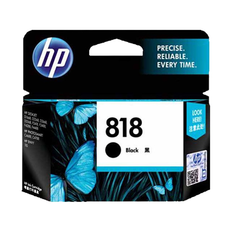 惠普CC640ZZ 818 黑色墨盒 适用F2418 F2488 F4238 F4288 F4488 D1668(支)
