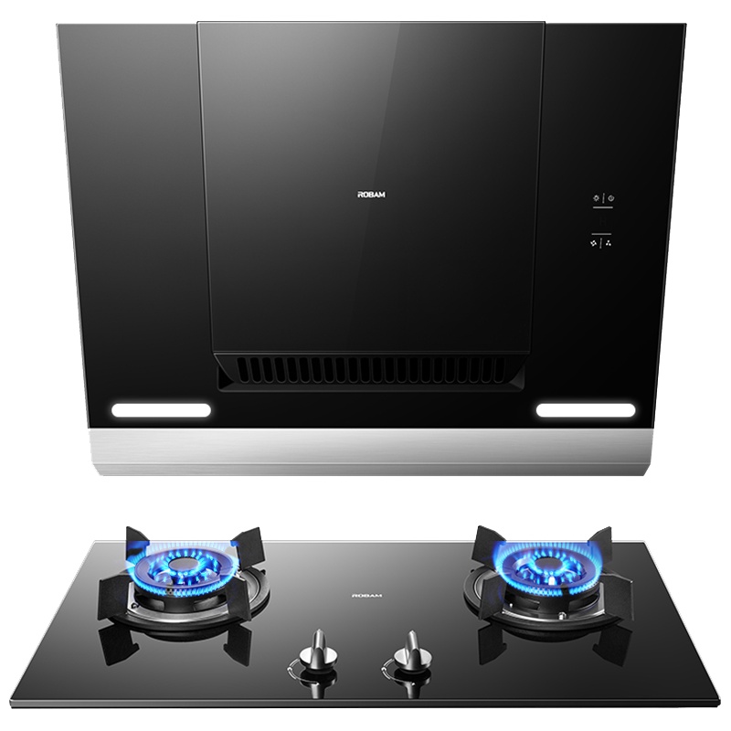 老板(ROBAM)油烟机燃气灶25X8+32B0(液化气)侧吸式触控式20立方大吸力抽油烟机4.2kW大火力灶具