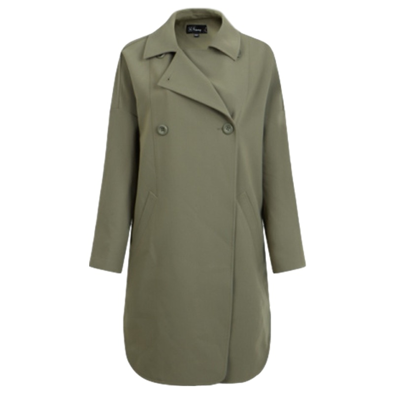 【福利款】拉夏贝尔7m莫丽菲尔2016秋新款休闲百搭中长款风衣女70006642