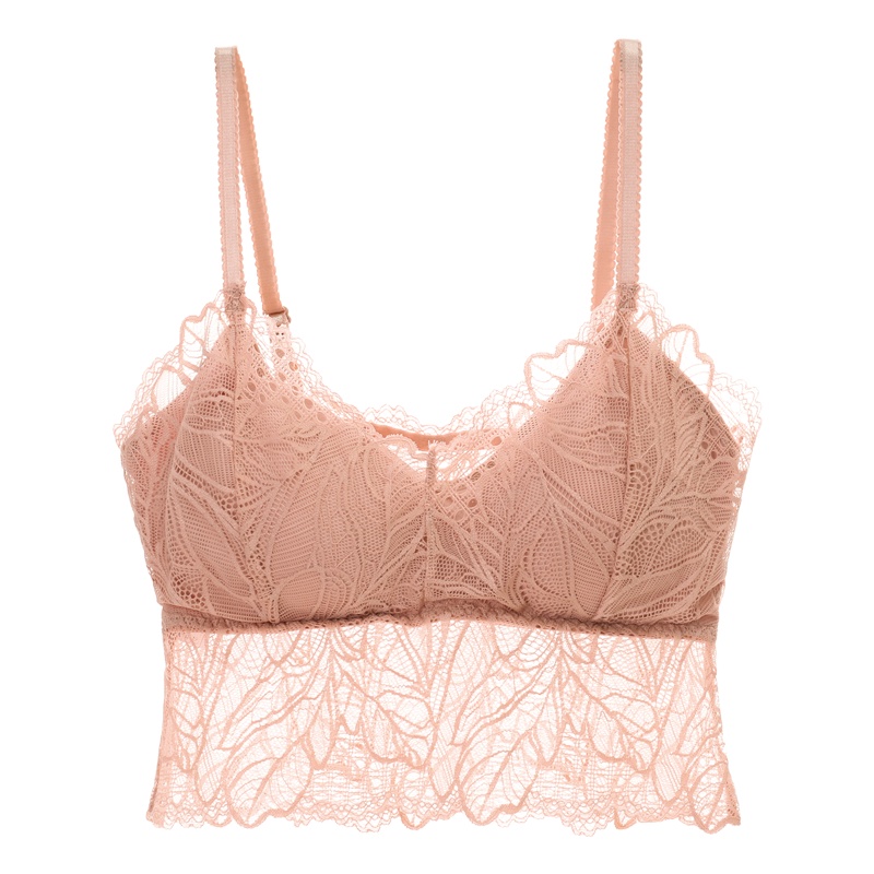 俞兆林美背文胸内衣女夏薄款无钢圈小胸聚拢性感蕾丝裹胸式抹胸