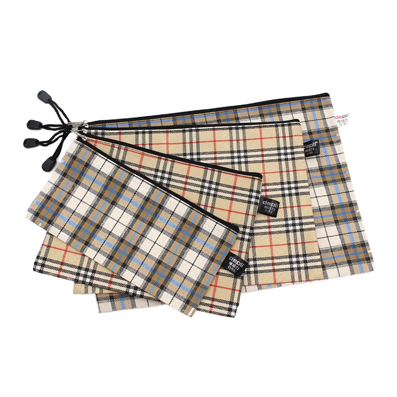 得培力(Depli) D-82 A5 收纳袋 拉链袋 文件袋 12个装