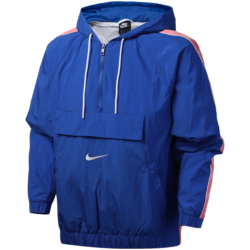 耐克男装卫衣大LOGO串标半拉链连帽衫休闲运动服 AT3916