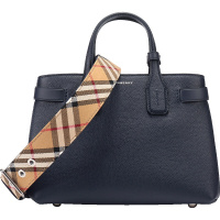 BURBERRY 博柏利 女款皮质小号手提单肩包 40766361