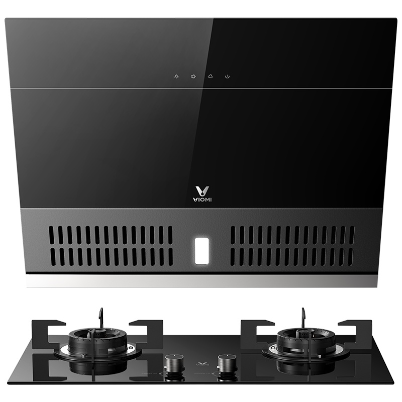 云米(VIOMI) 侧吸智能烟灶套装 家用大面积抽油烟机 4KW燃气灶 烟灶套餐（天然气）