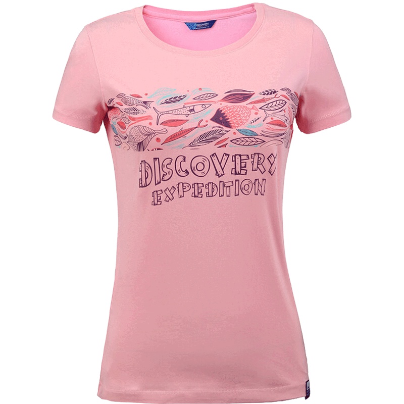 DISCOVERY户外男女款吸湿透气圆领短袖T恤DAJF81016/DAJF82017