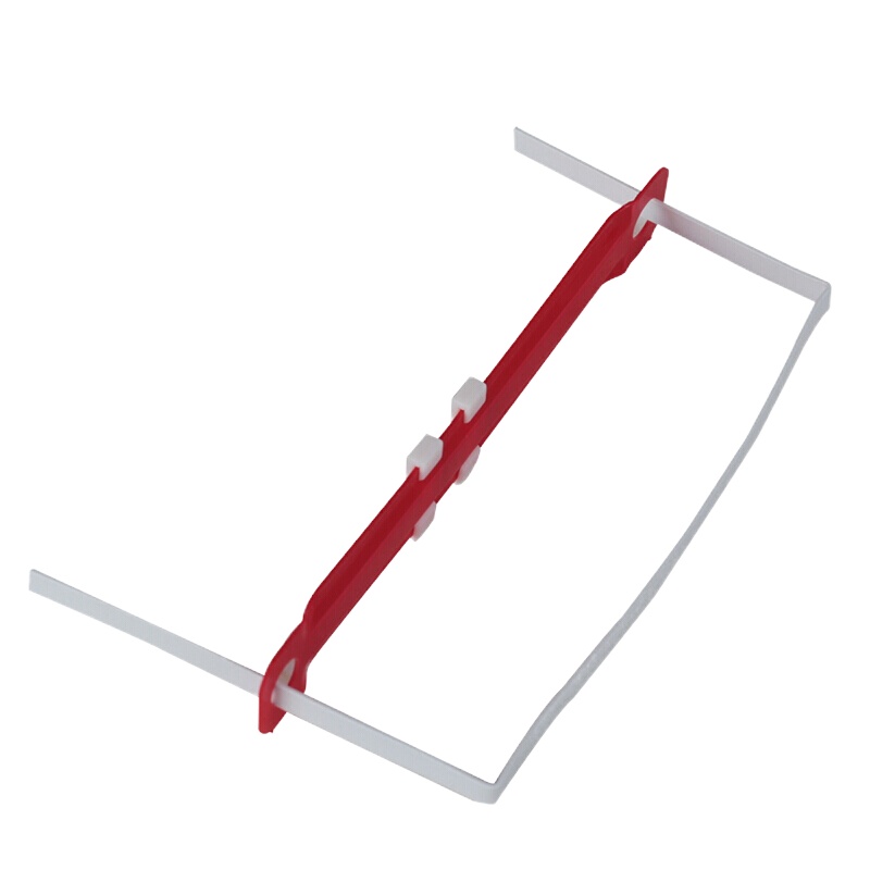 得力(deli)彩色装订夹塑料装订夹塑胶文件装订夹80mm配打孔机用 50付/盒 5548