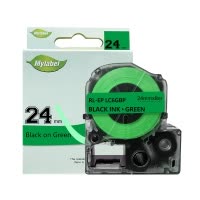 e代经典 爱普生24mm绿底黑字标签色带 适用EPSON LW600P;LW700;锦宫SR530C LK-6GBP