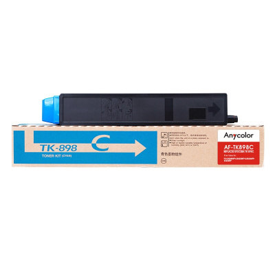 欣彩(Anycolor)TK-898墨粉盒 AF-TK898C蓝色 适用京瓷FS-C8020MFP C8025MFP