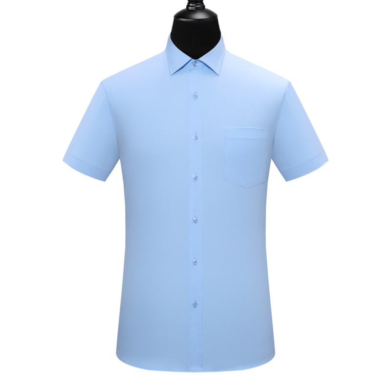 恒源祥衬衫男夏季新款男士方领长袖棉质上衣商务休闲衬衣