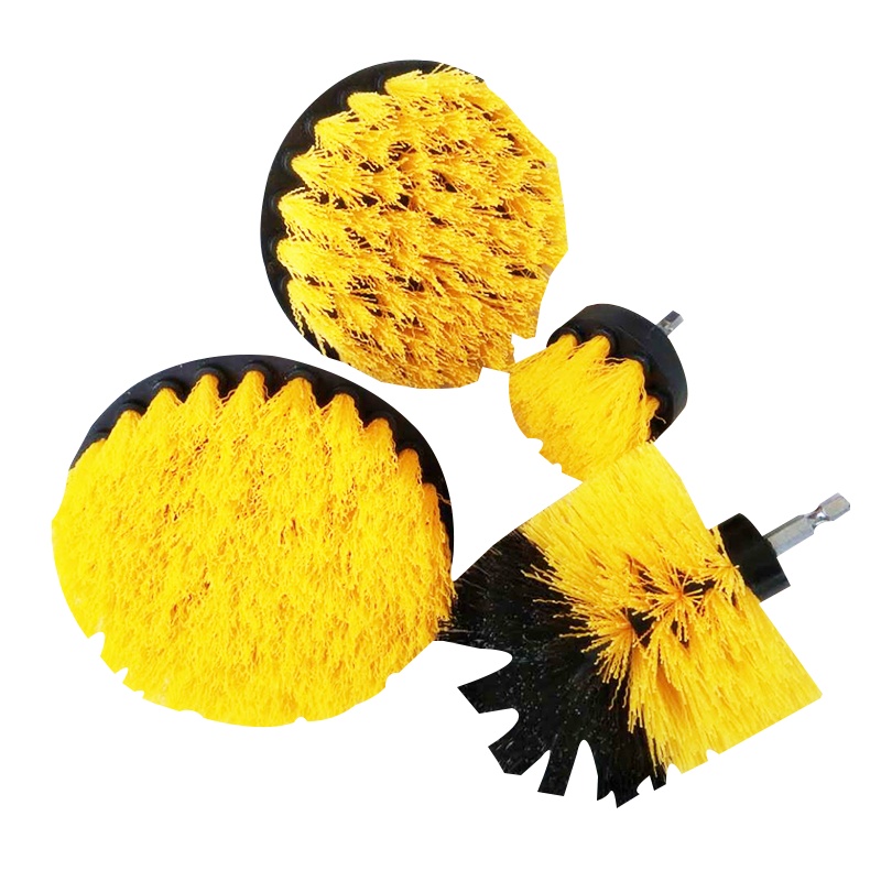 海斯迪克 HK-798 电钻刷地板刷 抛光刷 清洁工具 电钻工具刷配件电钻清洁刷圆盘刷(不含电钻)四件套