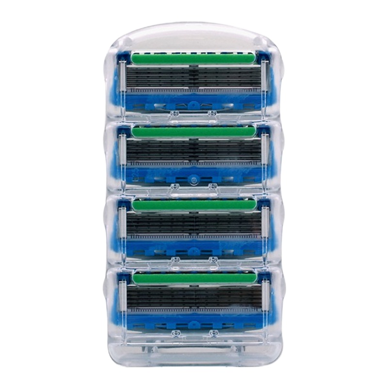 Gillette吉列手动剃须刀刀片锋隐致顺动力刮胡刀(4刀头)男士刮胡刀头