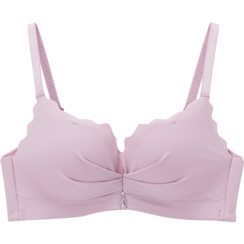 茵曼薄款无钢圈内衣女性感聚拢无痕上托收副乳文胸 9891432057