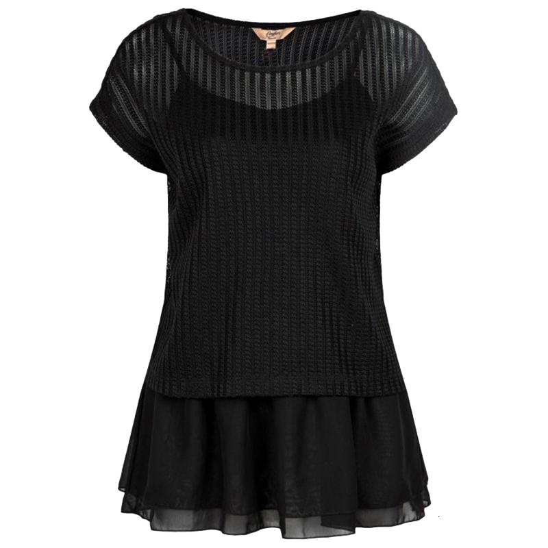 【福利款】拉夏贝尔Candie’s宽松纯色OL风格内搭吊带针织衫两件套女30062248