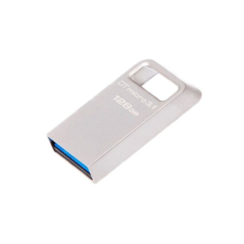 金士顿(Kingston)DTMC3 128GB U盘 USB3.1 优盘读速100Mb/s高速大容量金属迷你闪存盘银色