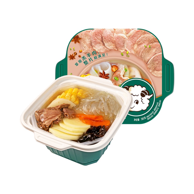 小肥羊自煮小火锅清汤羊肉 懒人自嗨方便速食自煮自助即食381g