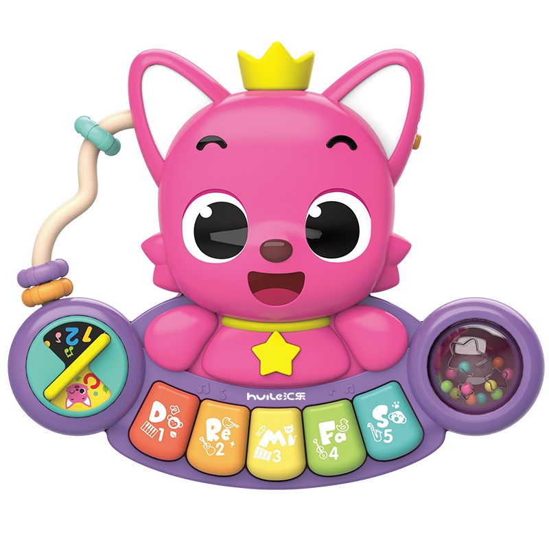 汇乐玩具 913 碰碰狐探索琴鲨鱼宝宝儿童电子琴婴儿婴幼儿小钢琴玩具1-3岁