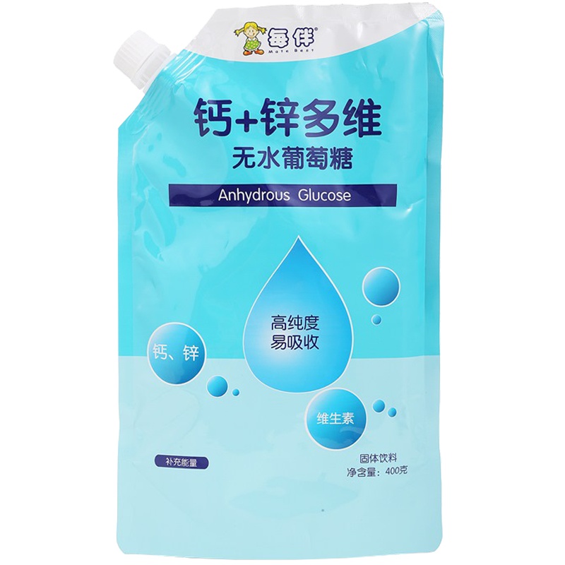 每伴钙+锌多维无水葡萄糖400g/袋 初生即可食用 盒装