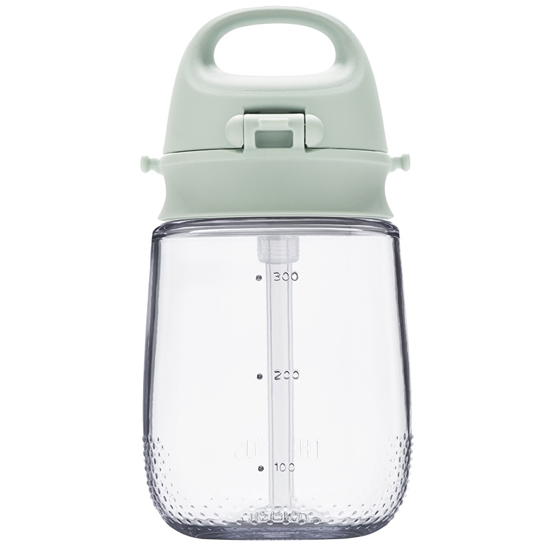 膳魔师(THERMOS)孕婴童水杯夏季水杯宝宝学饮水杯可爱猪猪PA材质儿童吸管杯370ml BBSA-370