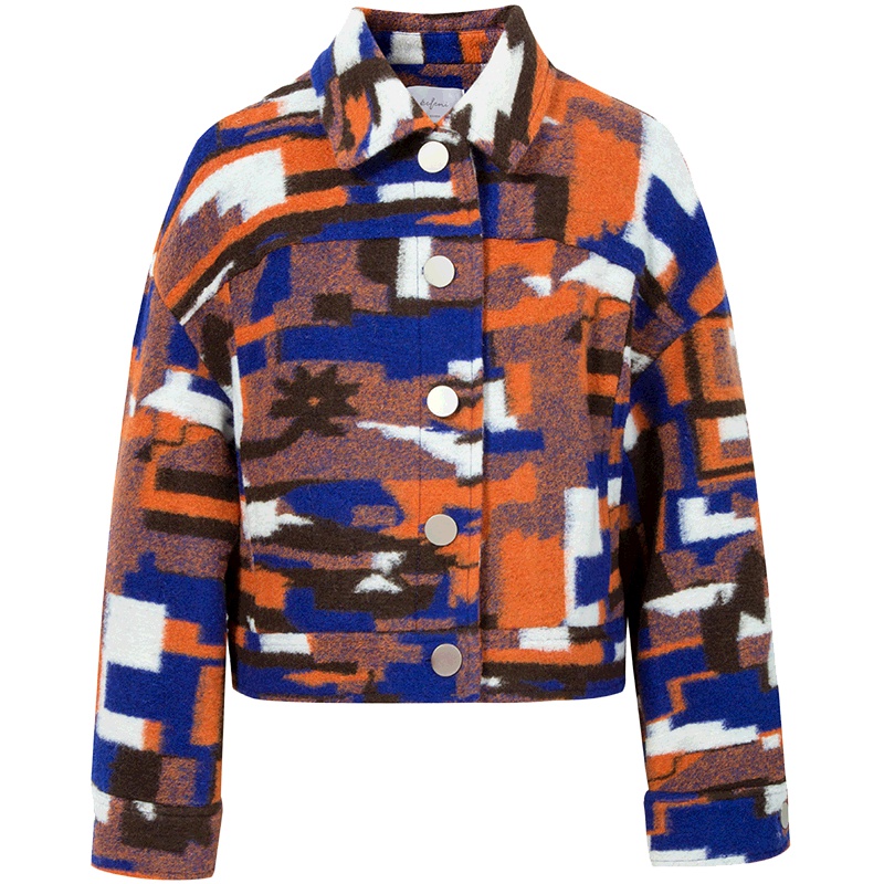 【商场同款】伊芙丽冬装新款韩版短款毛呢外套女