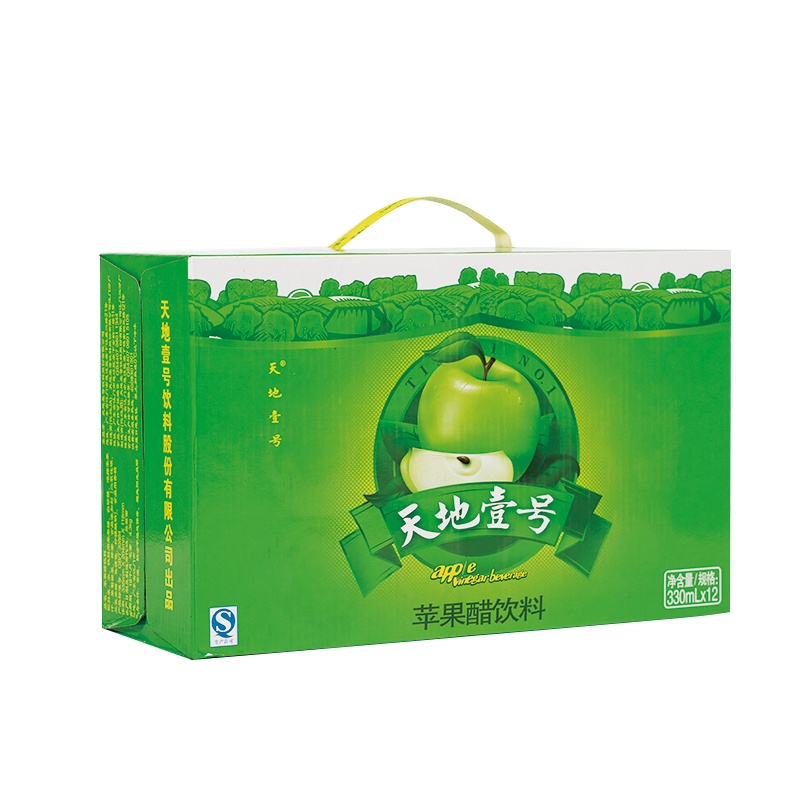 天地壹号苹果醋饮料330ml*12+赠330ml*3罐 健康佐餐饮料 天地一号
