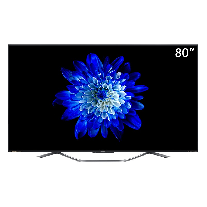 夏普(SHARP)80A8AB 80吋4K HDR超高清巨幕120hz刷新率智能AI语音平板液晶电视机